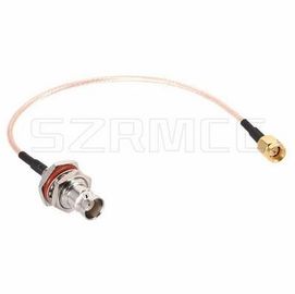 Tomada masculina coaxial do cabo SMA da antena da trança do RF à fêmea de BNC